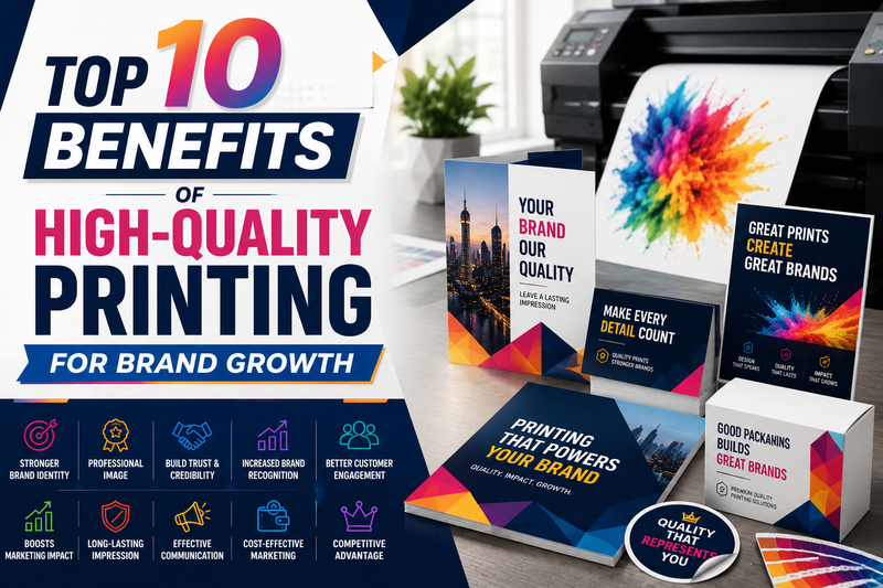 Top 10 Benefits of High-Quality Printing for Brand Growth