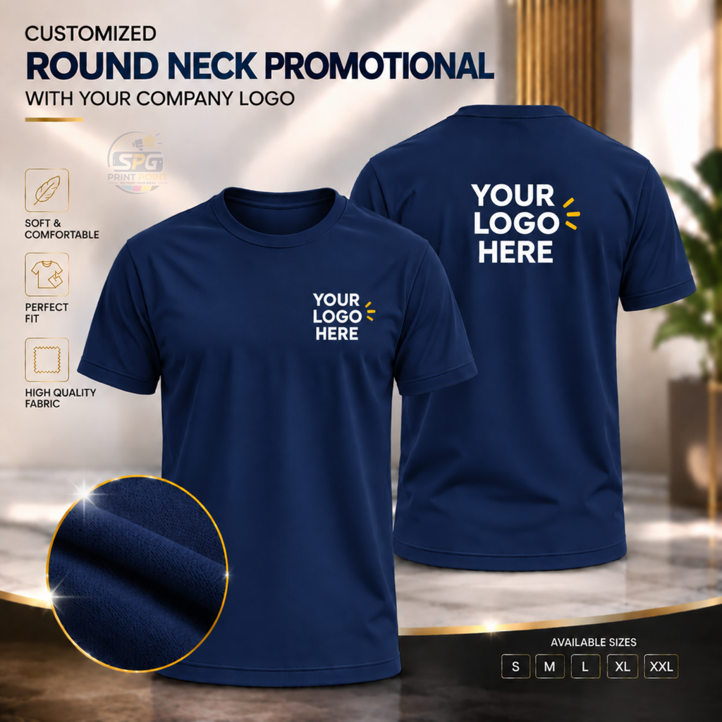 Round Neck Promotional With Your Company Logo