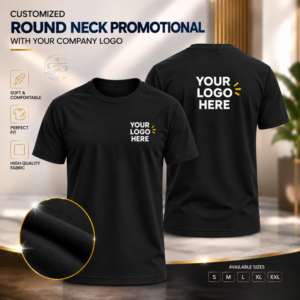 Round Neck Promotional With Your Company Logo