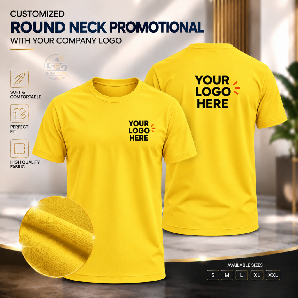 Round Neck Promotional With Your Company Logo