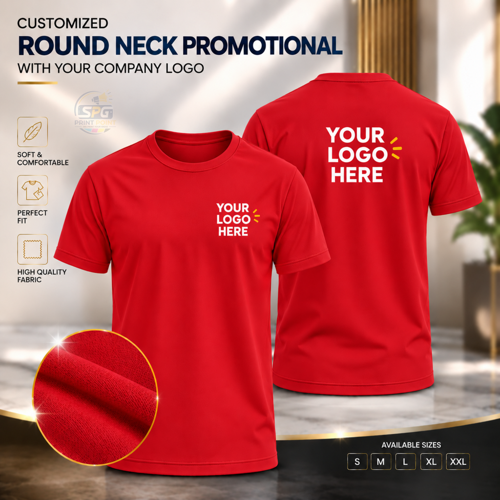 Round Neck Promotional With Your Company Logo