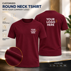 Round Neck Premium T-Shirt With Your Company Logo
