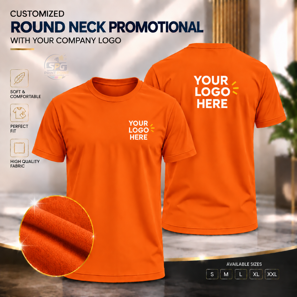 Round Neck Promotional With Your Company Logo