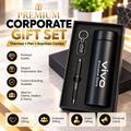 Executive Thermos, Pen & Keychain Gift Set