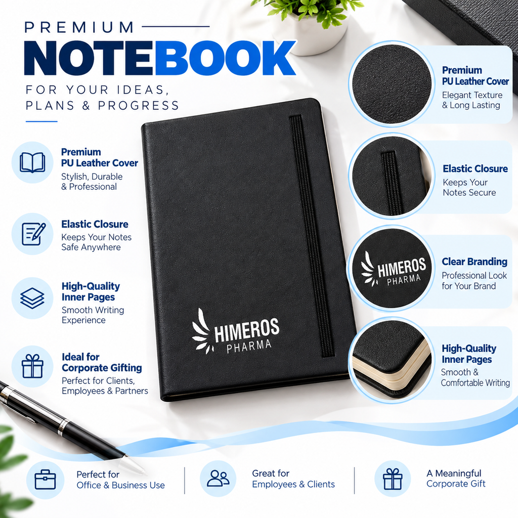 Premium Business Notebook & Pen Set