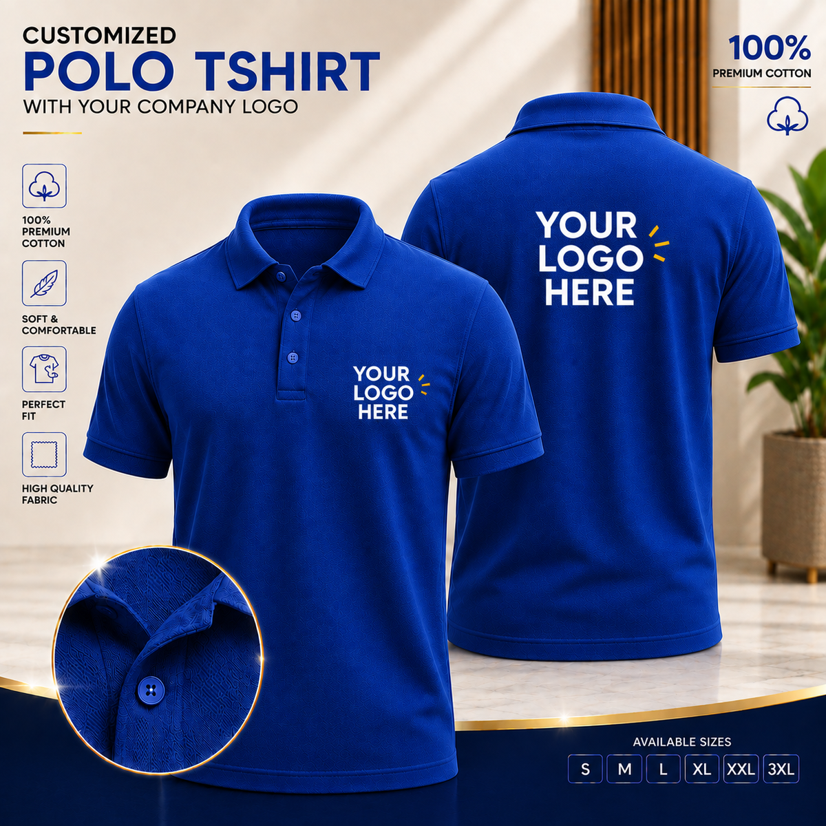 Customized Printed T-Shirt With Your Company Logo