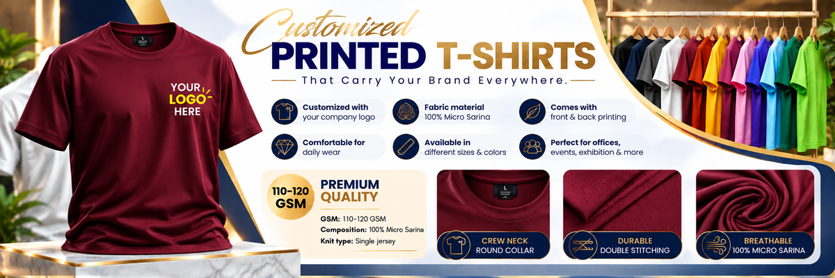 Round Neck Promotional With Your Company Logo