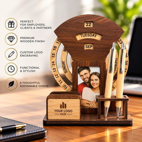 Wooden Desk Calendar