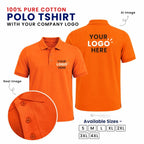 Customized Polo T-Shirt With Your Company Logo | Order Logo Printed